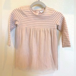 Mini Boden Jersey Tulle Mix Dress- size 12-18 M.